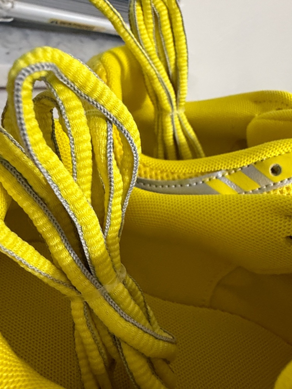 Nike Kids' Yellow & Silver Athletic Sneakers - Picture 3 of 5